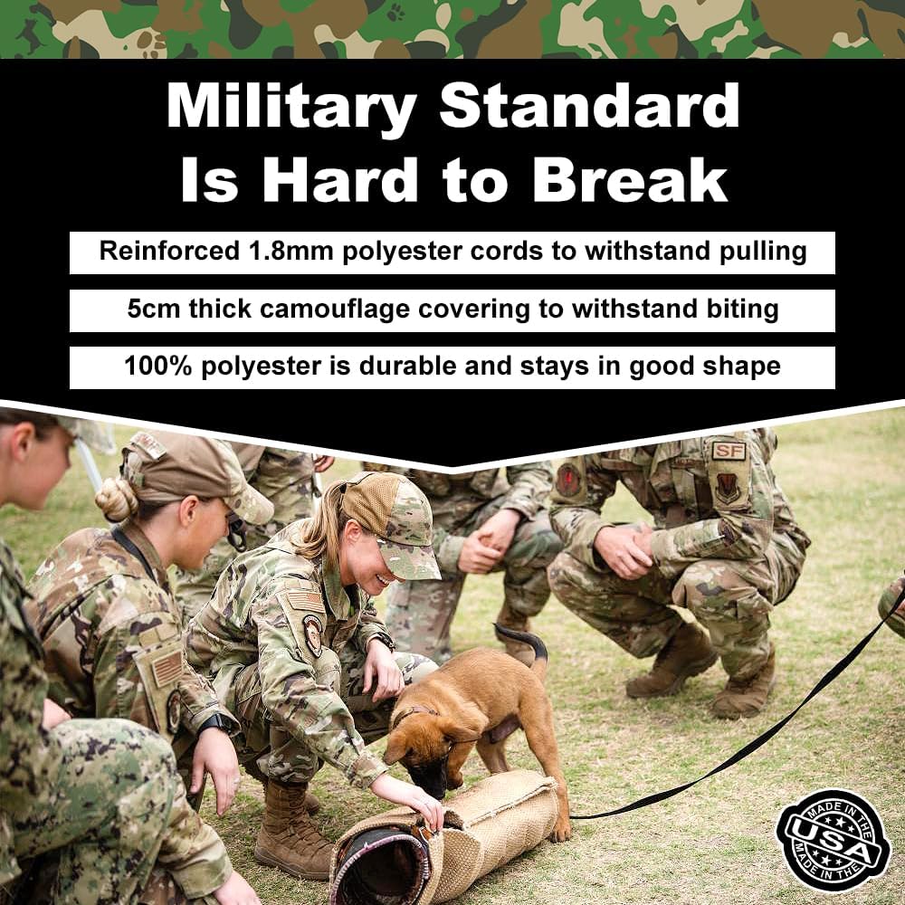 Operation Good Boy – Almohada de juguete para perros, diseño de tres asas utilizado por entrenadores militares y deportivos, cordones de poliéster