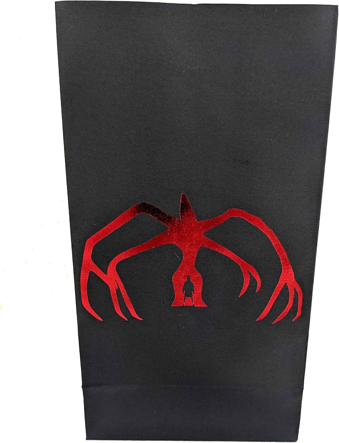 Stranger Black Party – Bolsas de papel de papel con papel de aluminio rojo, tema extraño, paquete de 24, 4.5 x 7.5 pulgadas