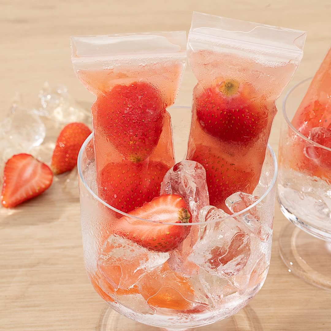 Restaurantware Bag Tek – Bolsas de plástico transparente con cremallera de 5 pulgadas, 100 bolsas resellables con cremallera, congelables, sin BPA,