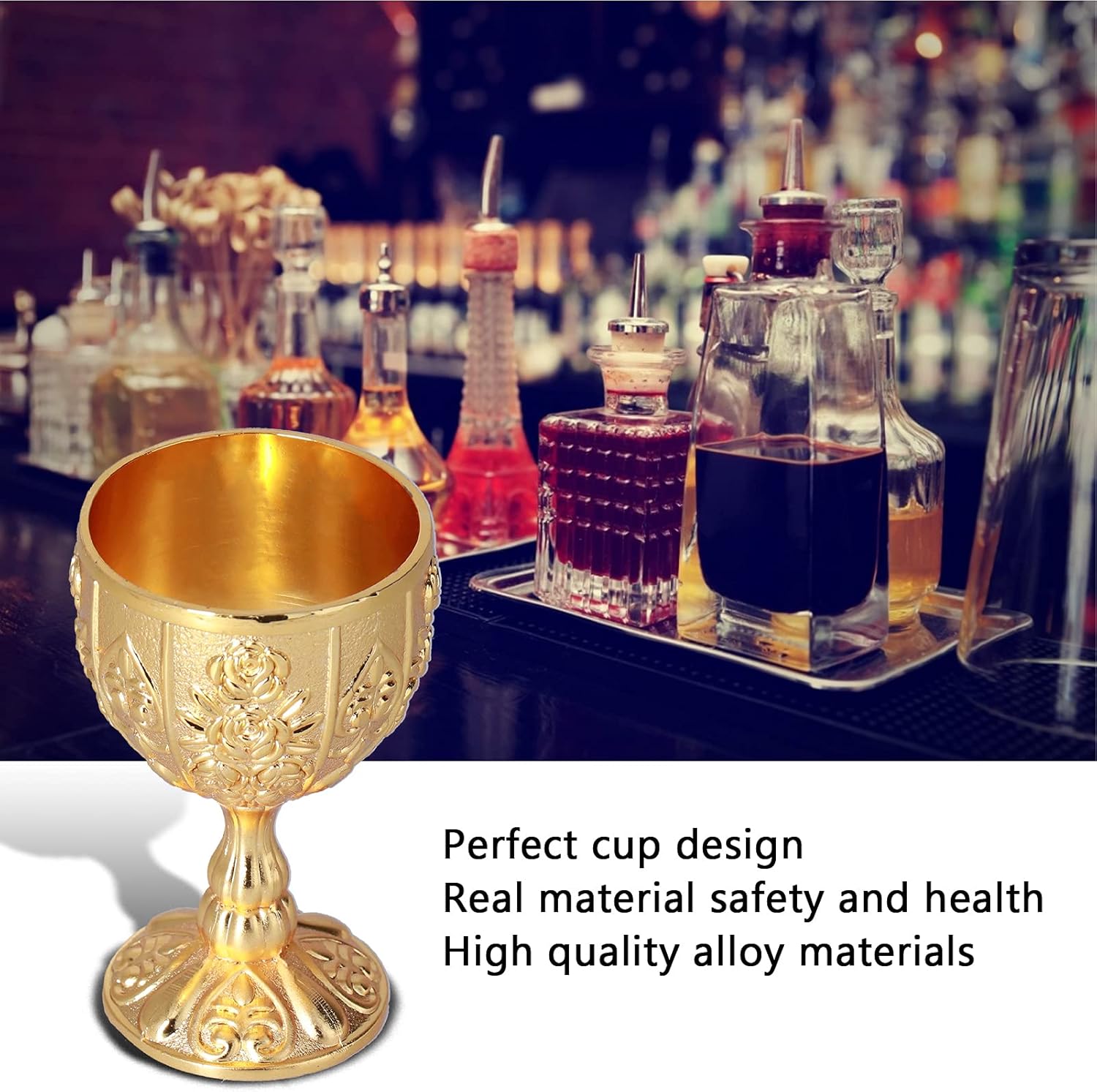 Copas de copa, 2 piezas de copa de vino con grabado dorado en relieve, adornos retro, copa de vino, copa de vino, regalo de fiesta, copas de regalo