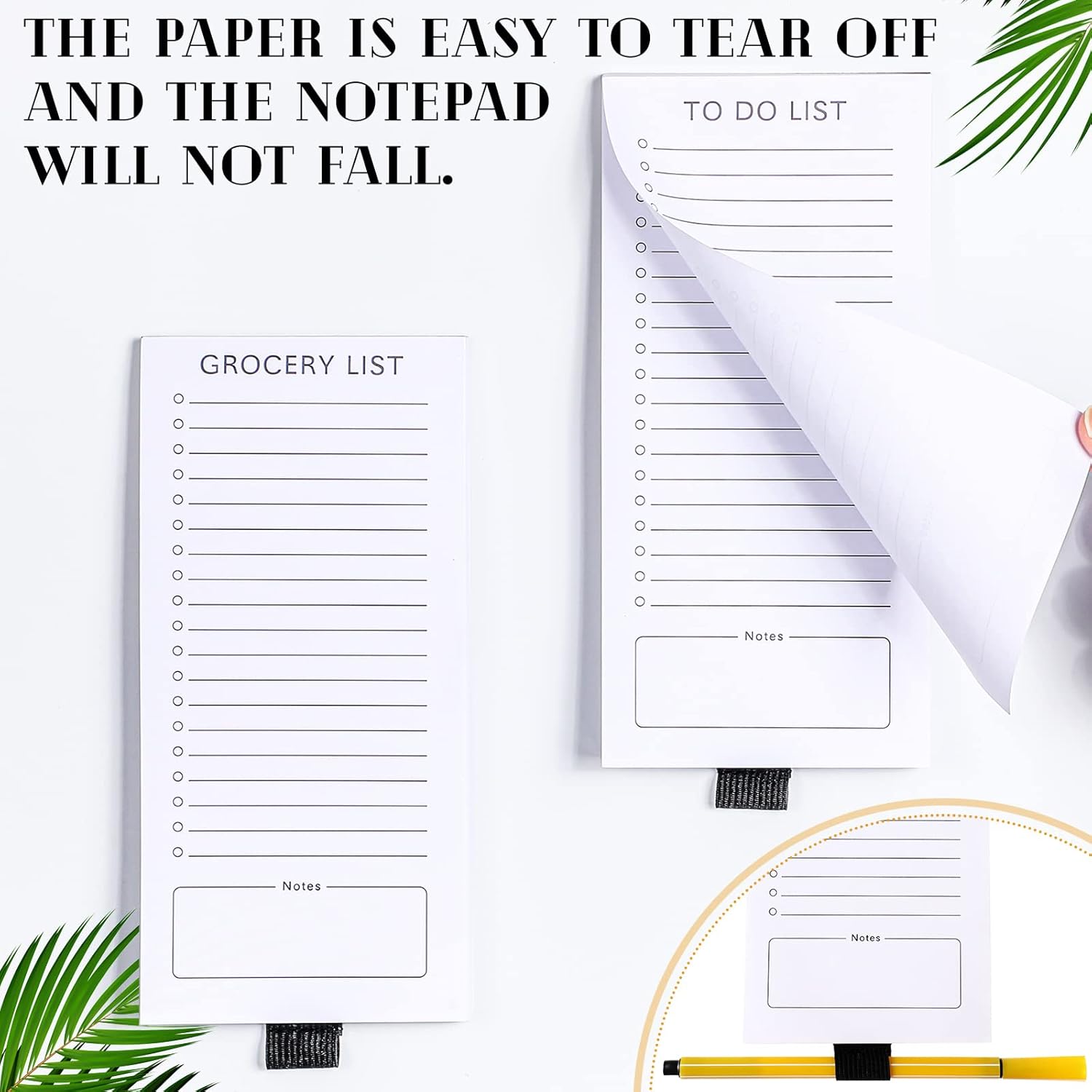 2 bloc de notas de lista de tareas, bloc de notas magnético para refrigerador divertido bloc de notas para refrigerador lista de comestibles con