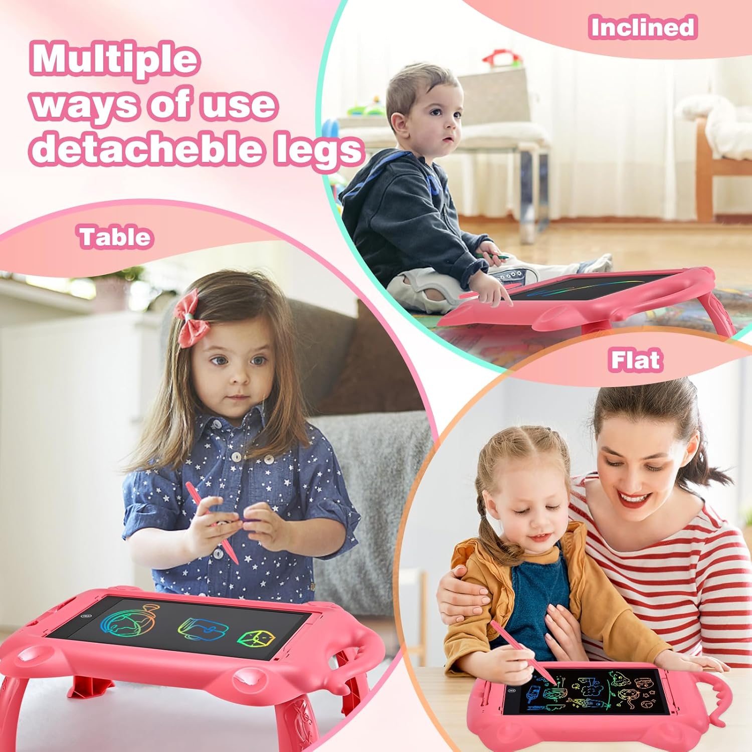 Juguetes para niños de 3, 4, 5, 6 años, tablero magnético de dibujo para niños