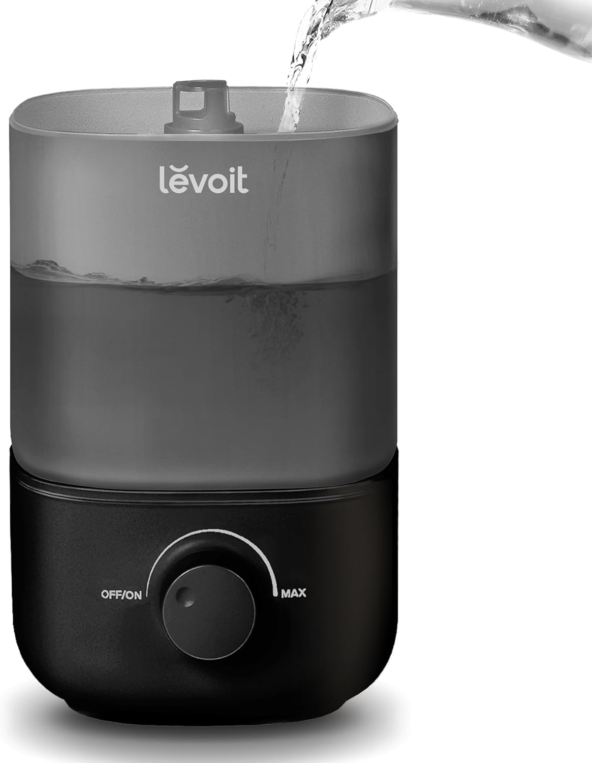 LEVOIT Humidificador ultrasónico clásico de niebla fría de llenado superior 160, súper fácil de llenar y limpiar, funcionamiento silencioso para