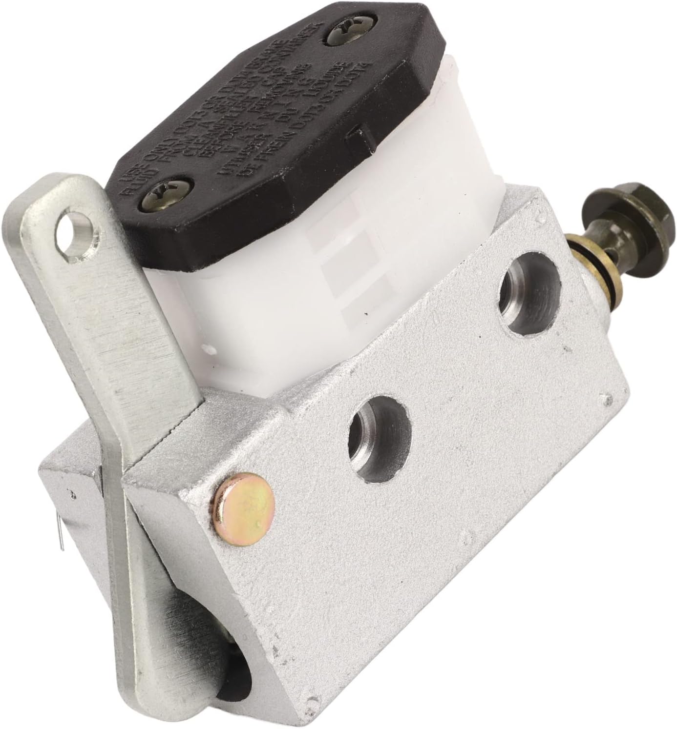 Aramox Bomba de cilindro maestro de freno Construcción de metal Instalación simple 12.8 Conjunto de cilindro maestro de freno para Go Kart ATV UTV