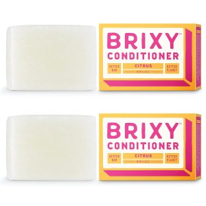 BRIXY Barra acondicionadora para hidratación y suavidad, todo tipo de cabello, pH equilibrado y seguro para cabello teñido, sostenible, vegano, sin BRIXY Barra acondicionadora para hidratación y suavidad, todo tipo de cabello, pH equilibrado y seguro para cabello teñido, sostenible, vegano, sin