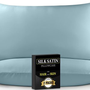 Paquete de 2 fundas de almohada de satƩn de seda para cabello y piel, tamaƱo King, funda de almohada de seda mƔs suave y refrescante con cremallera Paquete de 2 fundas de almohada de satƩn de seda para cabello y piel, tamaƱo King, funda de almohada de seda mƔs suave y refrescante con cremallera