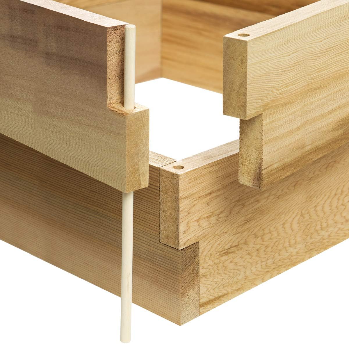 All Things Cedar RG24-2 – Caja de jardín elevada de cedro de 2 niveles de 2 pies x 2 pies