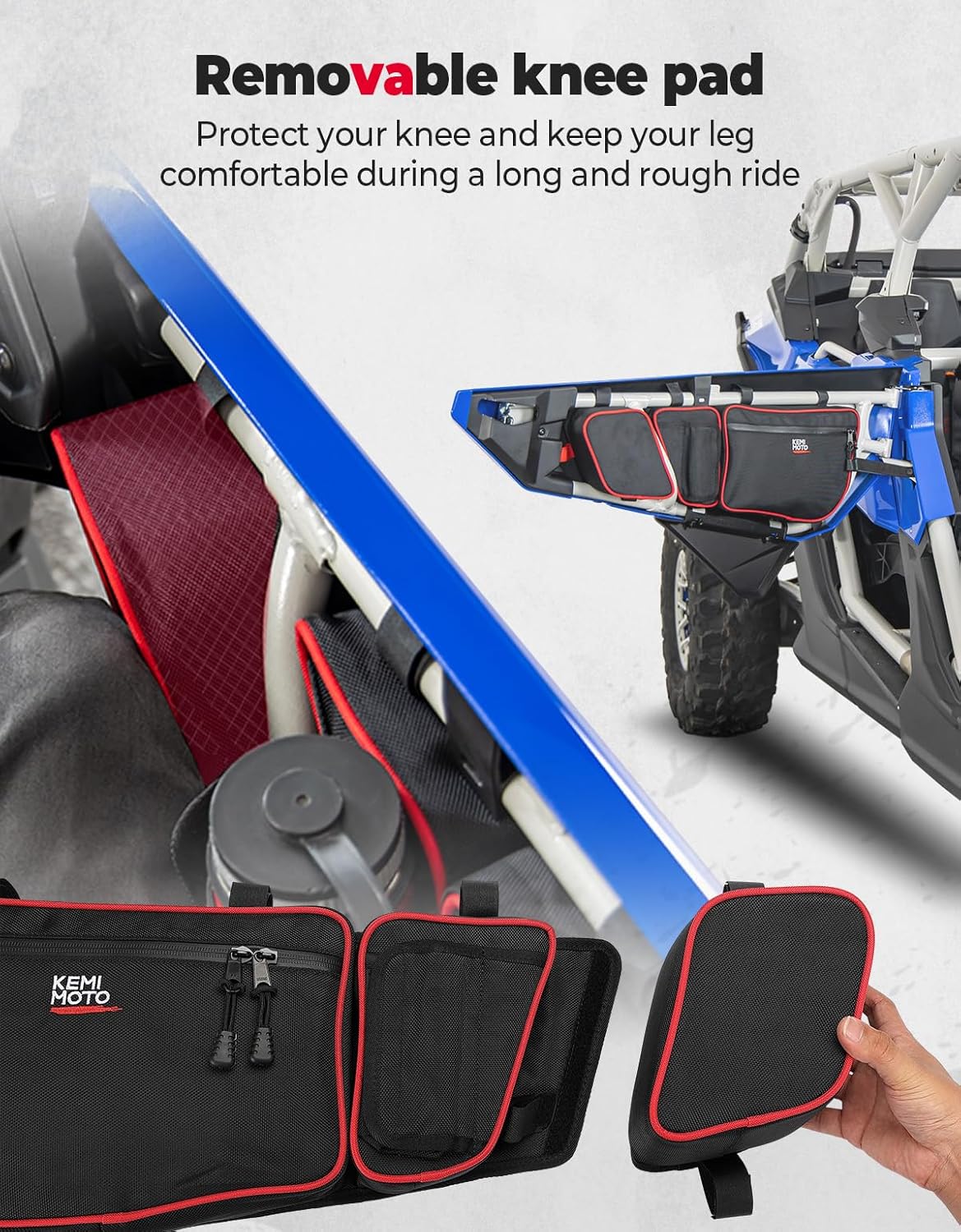 KEMIMOTO Bolsas de puerta X3 compatibles con Cam Am Maverick X3 Max Turbo R X DS MR RS Turbo R RR 2017 2018 2019 2020 2021 2022 2023 2024,