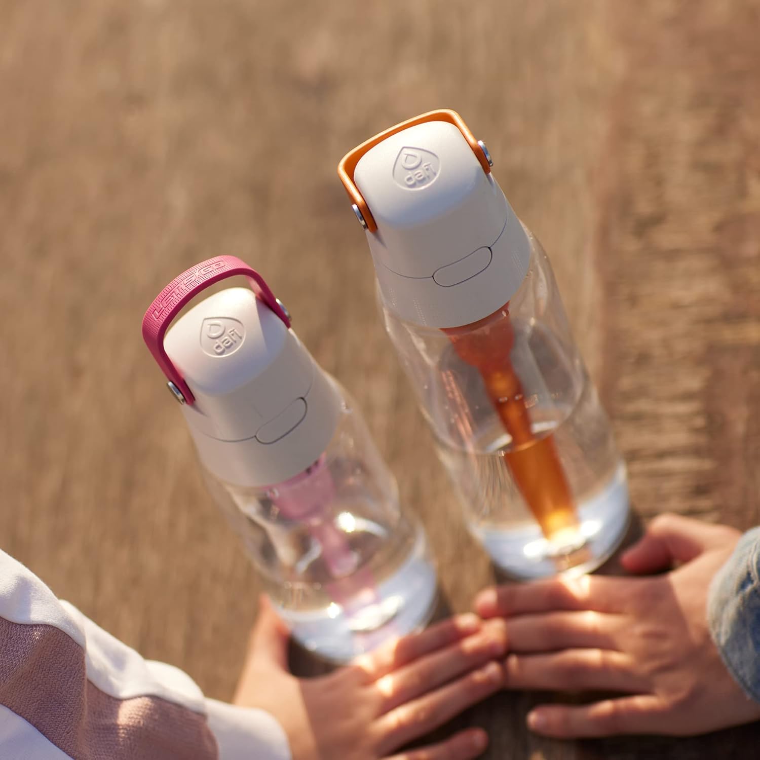Dafi Botella de agua filtrada con filtro y pajilla, 24 onzas, botella deportiva para agua del grifo, repuesto de filtro de purificación portátil,