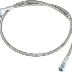 X AUTOHAUX Línea de alimentación de aceite turbo 4AN de 36 pulgadas de longitud de acero inoxidable trenzado AN4 90 grados de presión de extremo de X AUTOHAUX Línea de alimentación de aceite turbo 4AN de 36 pulgadas de longitud de acero inoxidable trenzado AN4 90 grados de presión de extremo de