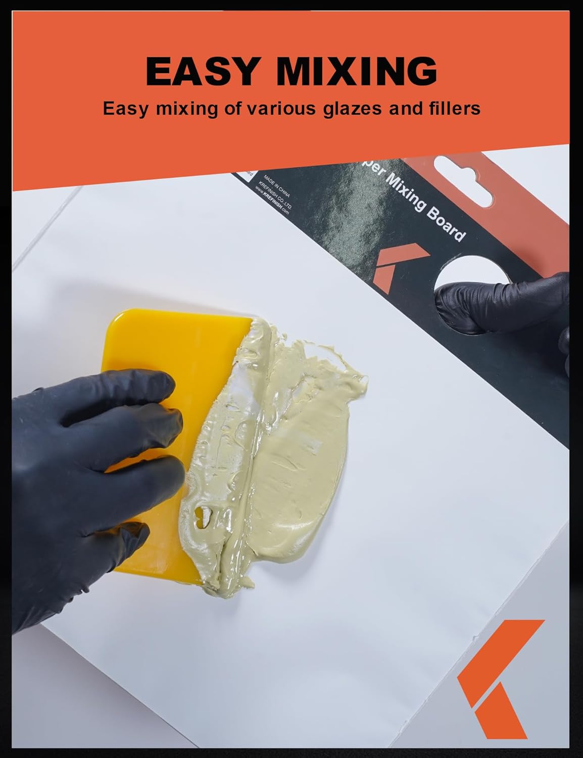 Esparcidores de relleno corporal (paquete de 100)  Esparcidor de plástico reutilizable amarillo de 6 pulgadas para rellenos de automóviles,