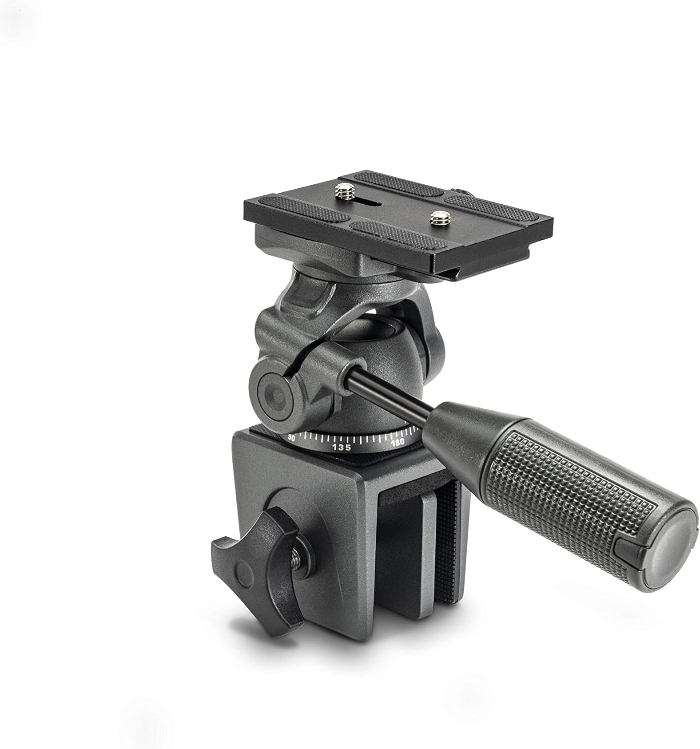 VANGUARD VEO2PH-28WM – Soporte de ventana de metal con cabezal panorámico y placa de liberación rápida compatible con Arca, gris oscuro