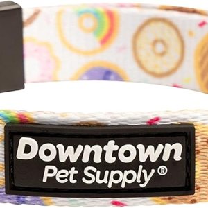 Downtown Pet Supply – Collar de perro mejor, lindo y elegante – Collar de perro ligero ajustable con hebilla rápida y anillo en D – Seguro para Downtown Pet Supply – Collar de perro mejor, lindo y elegante – Collar de perro ligero ajustable con hebilla rápida y anillo en D – Seguro para