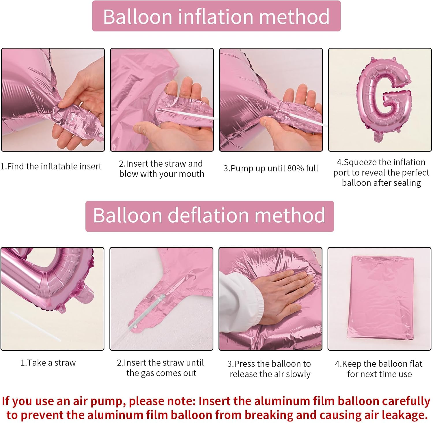 Biapian Globos de letras grandes de 40 pulgadas, globo de letras G grandes de oro rosa, 1 globo gigante de aluminio de aluminio individual G para