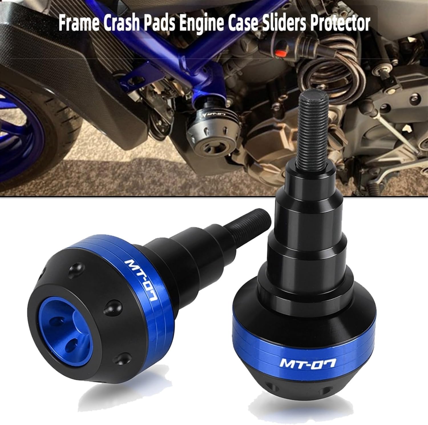 Motorcycle Frame Crash Pads Engine Case Sliders Protector for Yamaha MT07 MT-07 MT 07 09 MT09 2015-2021 Falling Protector (Color  Black MT09 2)