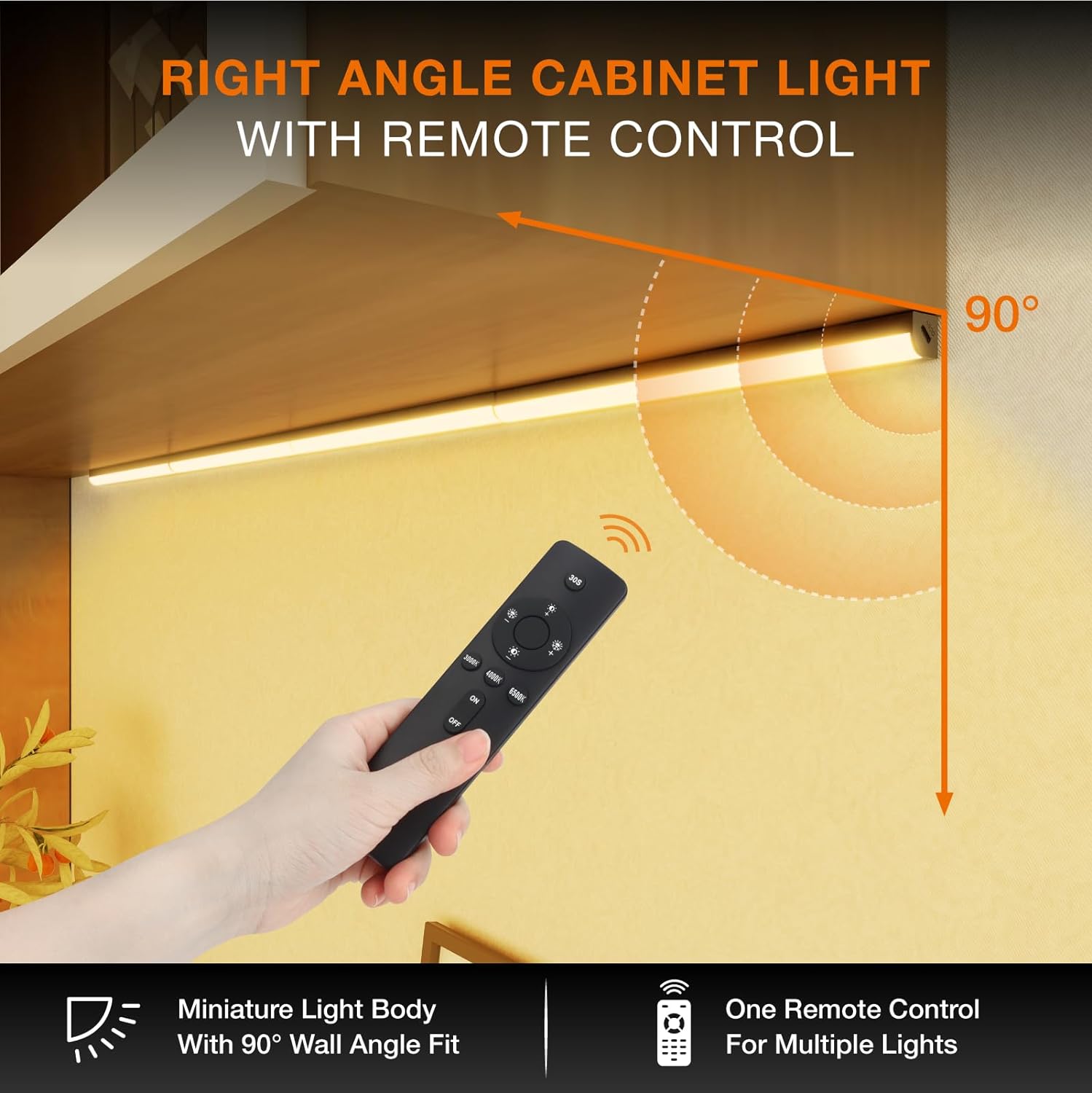 Luces para debajo del gabinete, paquete de 2 barras de luz magnéticas recargables, iluminación inalámbrica debajo del gabinete, luces de techo y