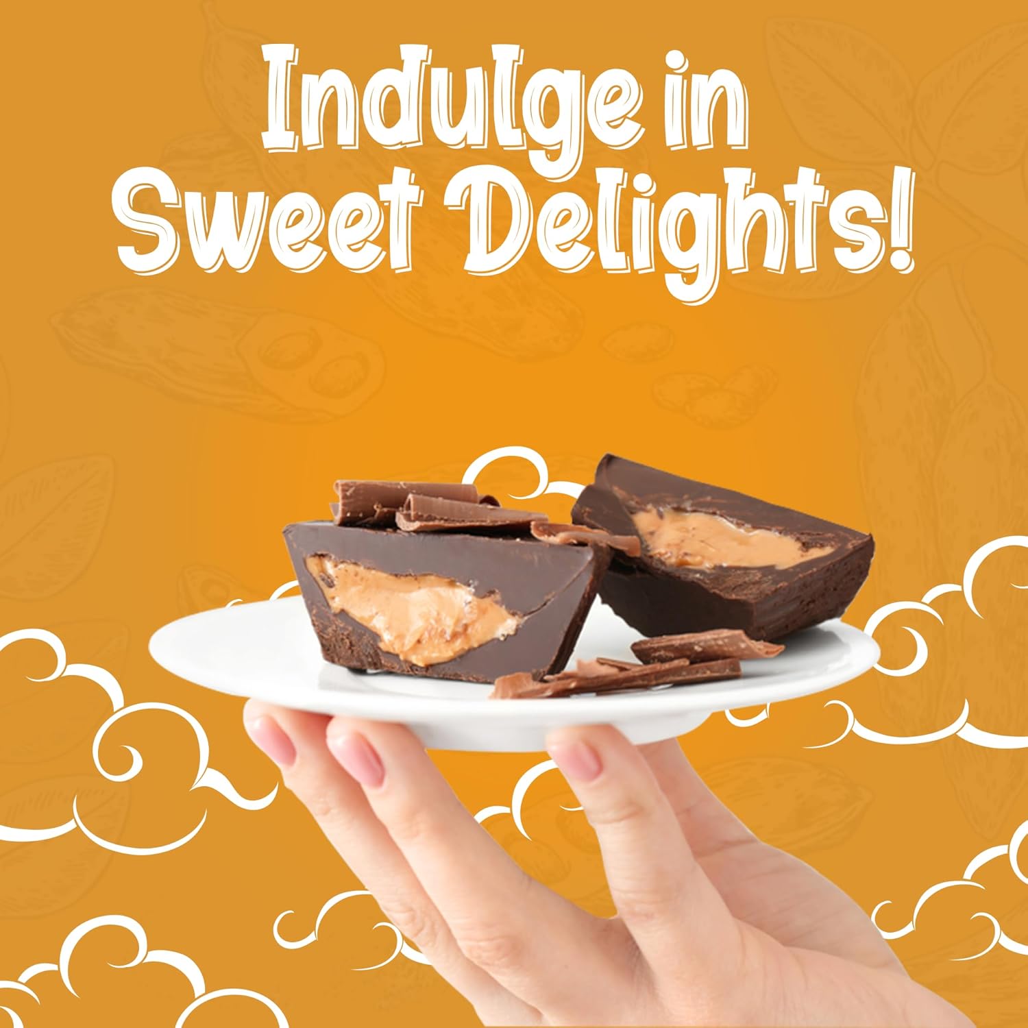 Missy J’s Organic Peanut Butter Carob Cups .9 Oz 3 Pack Made with Coconut Sugar Vegan, Gluten and Caffeine Free Healthy Substitute for Chocolate,