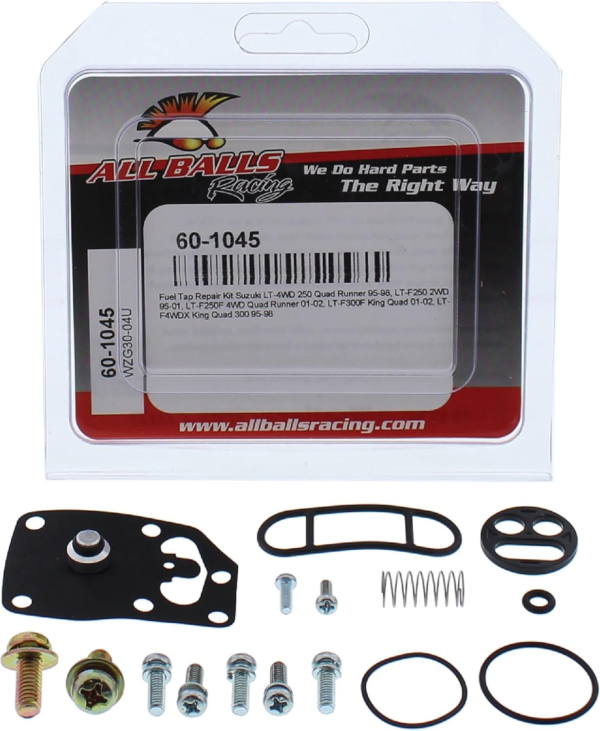 All Balls Racing 60-1045 Kit de reparación de grifo de combustible compatible conrepuesto para Suzuki LT-4WD 250 Quad Runner 1995-1998, LT-F4WDX 300