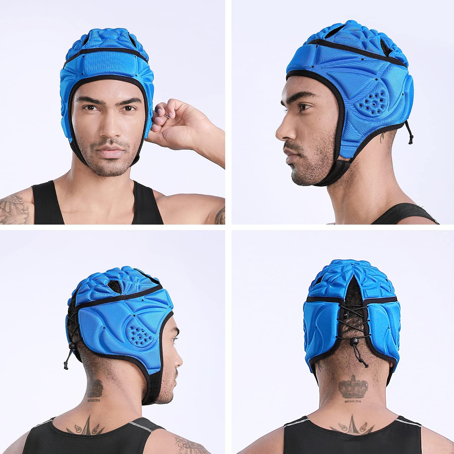 Casco suave de varios colores, bandera de fútbol y rugby, casco Scrum, casco de carcasa suave, casco de fútbol, necesidades especiales, protección