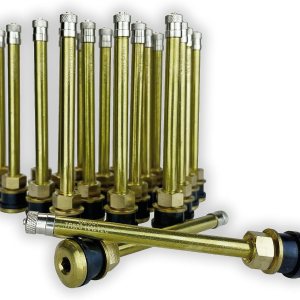 Haltec Twenty Five TR573A – Vástagos rectos de válvula de latón para camiones y autobuses de 4 38 pulgadas para ruedas de 22.5 y 24.5 con orificios Haltec Twenty Five TR573A – Vástagos rectos de válvula de latón para camiones y autobuses de 4 38 pulgadas para ruedas de 22.5 y 24.5 con orificios