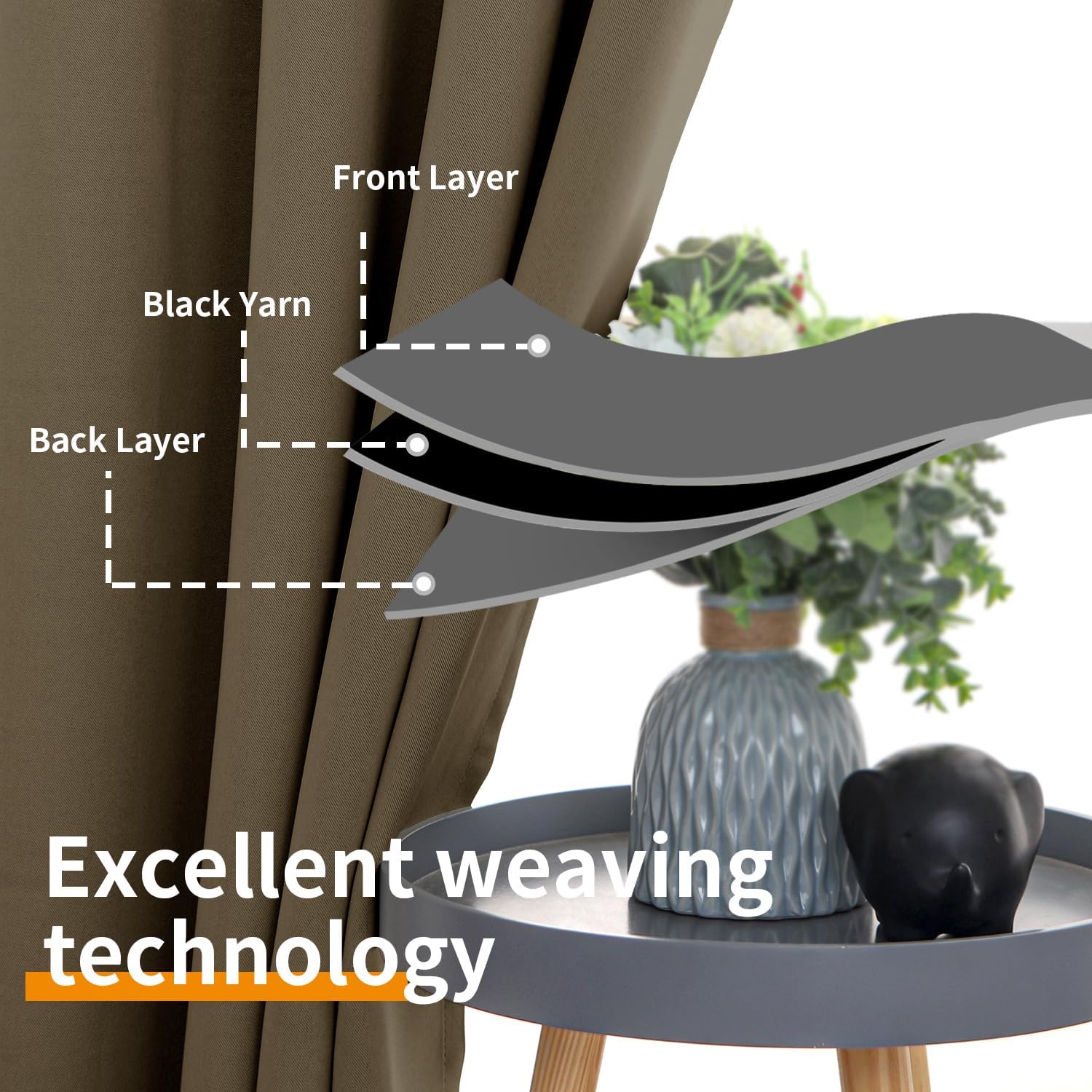 YoungsTex Cortinas opacas cortas para dormitorio, con aislamiento térmico y ojales, cortinas de ventana para oscurecer la habitación, para sala de