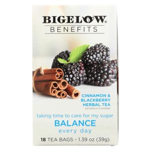 Bigelow Benefits – Té de hierbas de canela y mora, 18 cajas Bigelow Benefits – Té de hierbas de canela y mora, 18 cajas