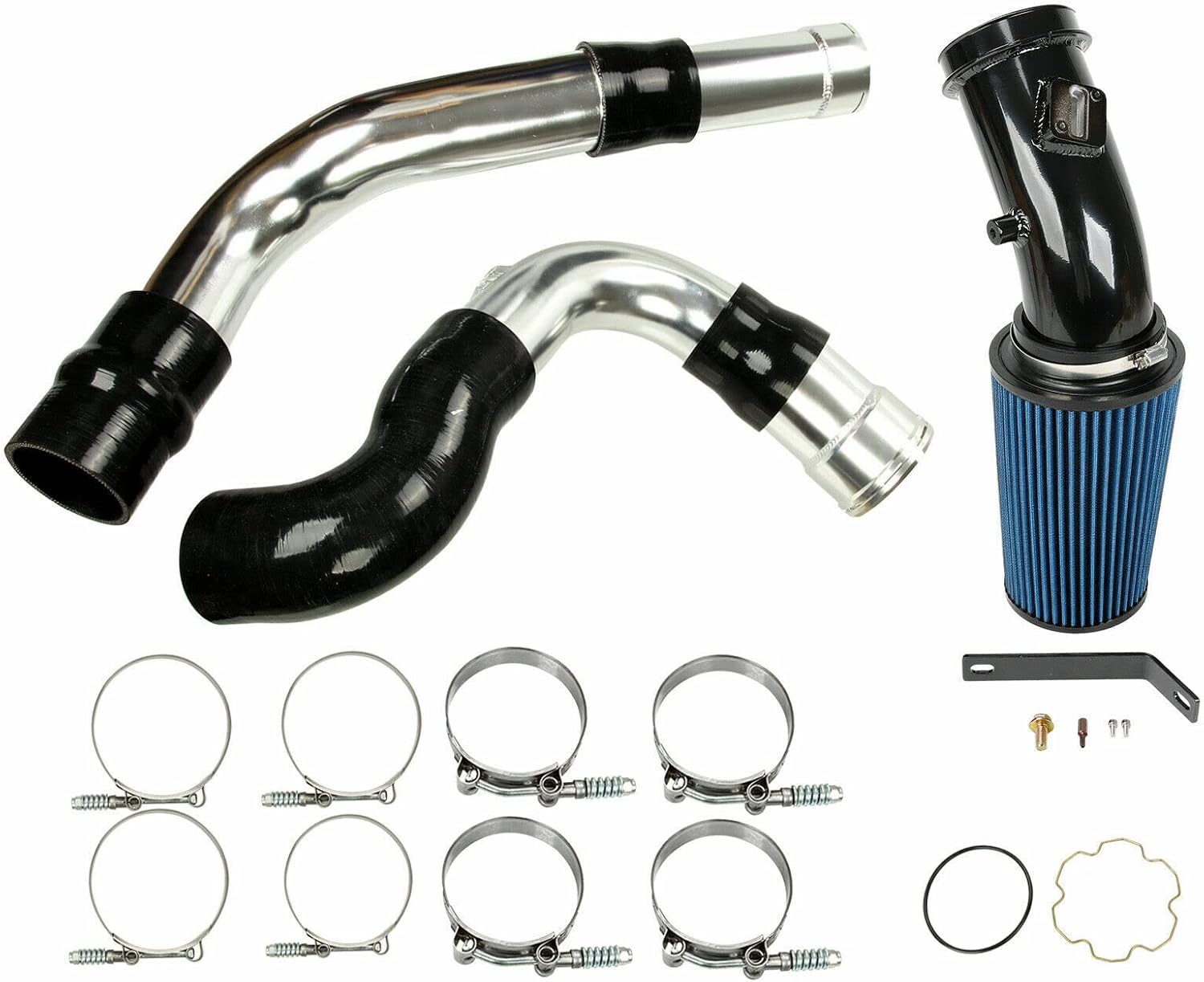 Top10 Racing – Kit de actualización de tubería intercooler lateral frío compatible con Ford 6.7L Powerstroke Diesel F-250 F-350 F-450 F-550 F-550