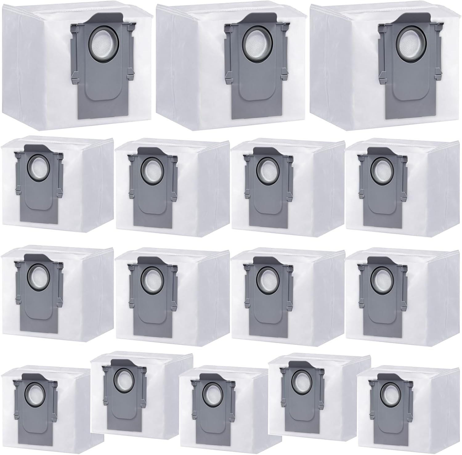 Paquete de 16 bolsas de polvo desechables para roborock Q5 Q5+ Q7 Q7+ Q7 Max Q7 Max+ S7 MaxV Ultra S8+ S8 Pro Ultra, bolsas Roborock Q5 repuesto de