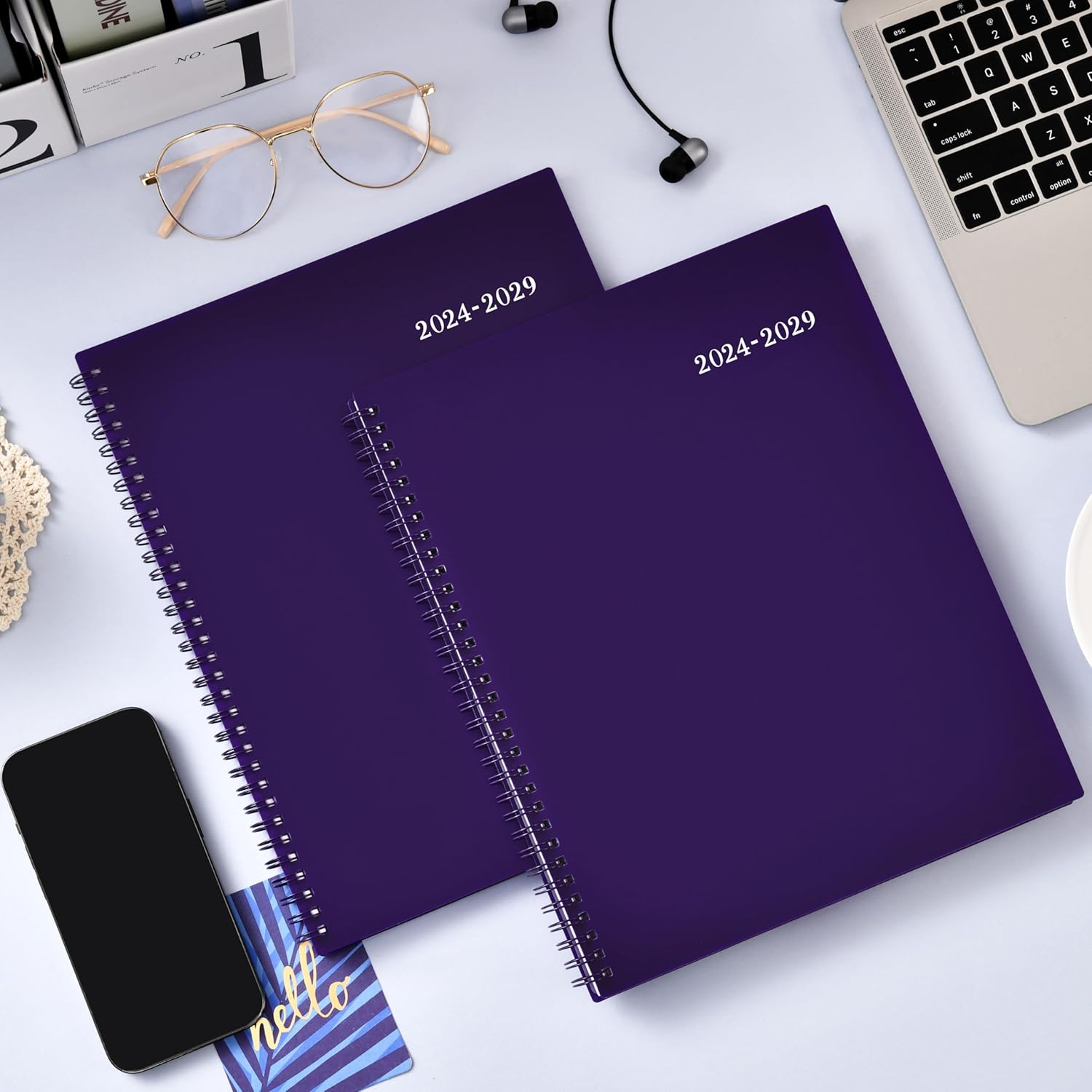 Agenda mensual 2024-2028, calendario mensual de 5 años de enero de 2024 a diciembre de 2028, agenda mensual de 60 meses, 9 x 11 pulgadas, calendario