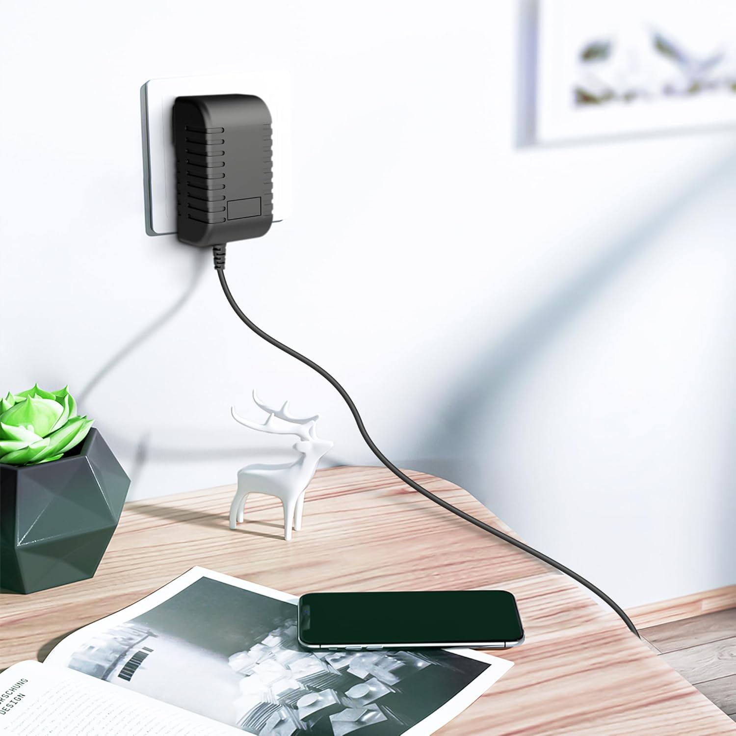Adaptador de CA para Ingenuity Inlighten Cradling Swing Lullaby Lamb 6V Cable de alimentación