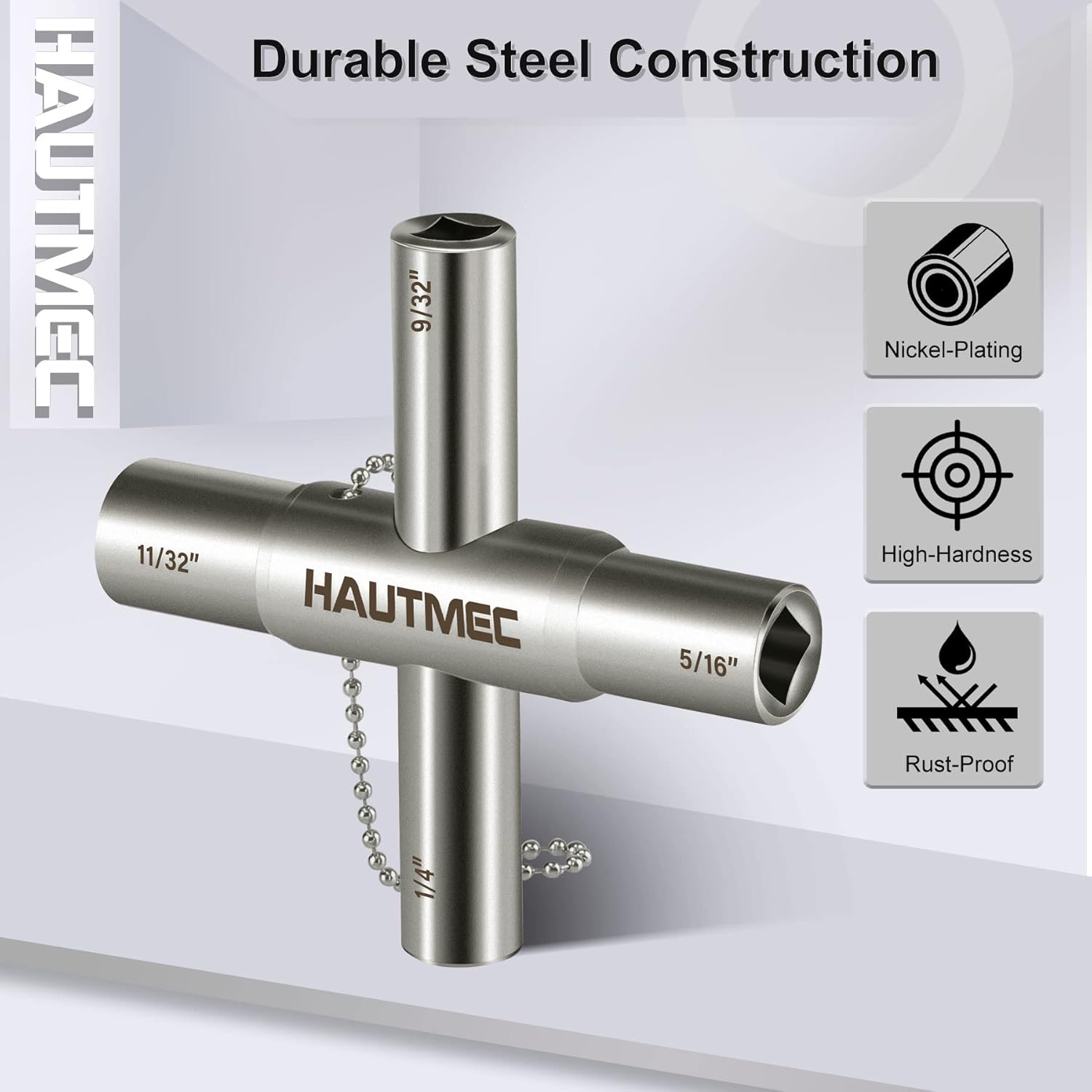 HAUTMEC – Llave sillcock de 4 vías (PL0028-5, 5 unidades)