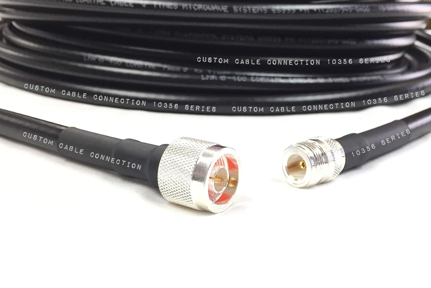 3 pies LMR-400 N macho a N hembra Tiempos de extensión Microondas LMR400 50 Ohm Cable de antena coaxial de baja pérdida para radioaficionado, WLAN,