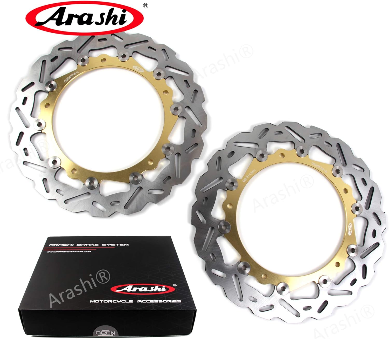Arashi Rotores de disco de freno delantero y trasero para BMW S1000RR 2009-2018  S1000R 2014-2017 NAKED 2014-2018 Accesorios de repuesto de