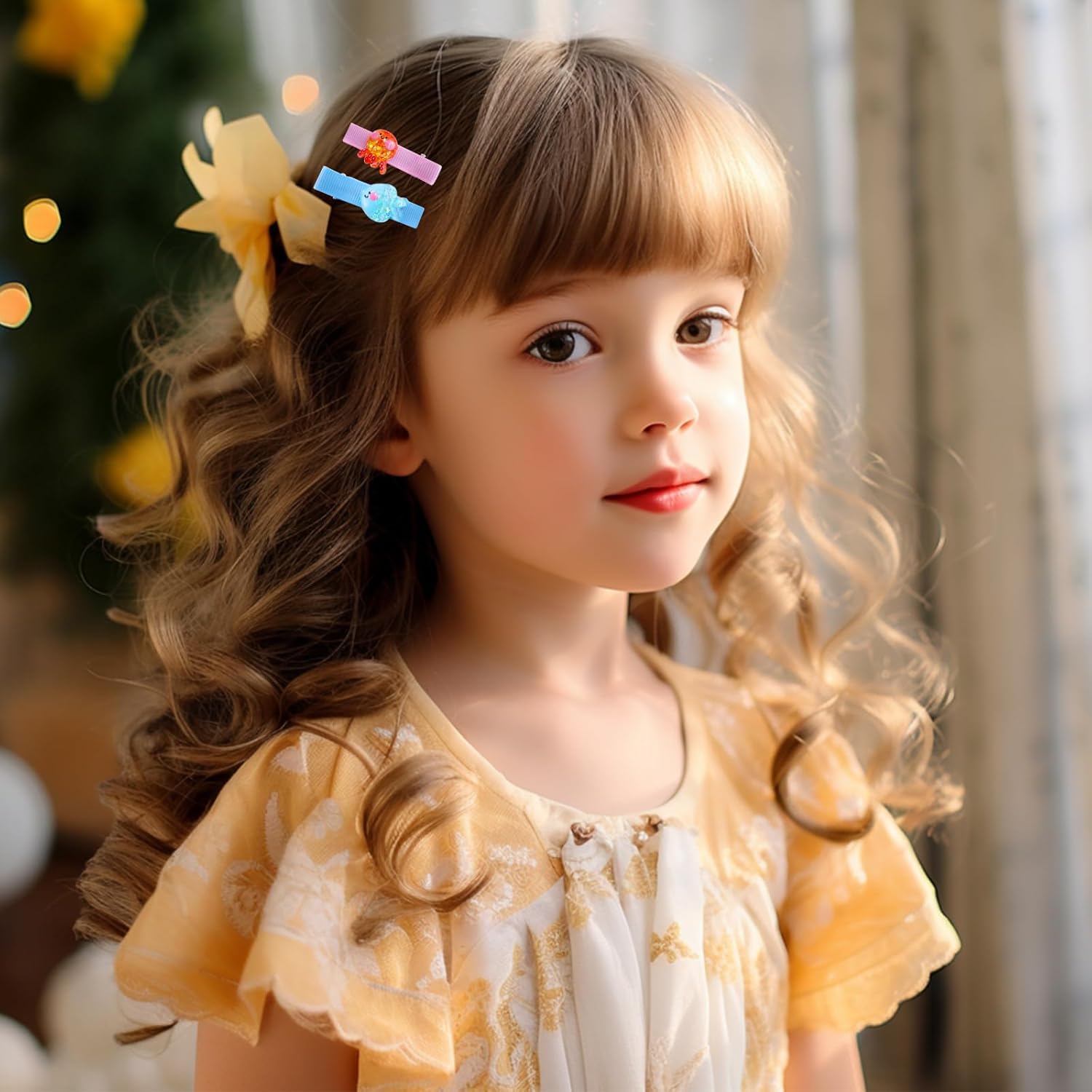 PinkSheep Pinzas para el pelo para niñas pequeñas, paquete de 612 unidades, accesorios para el cabello para niñas, unicornio, sirena, animales y