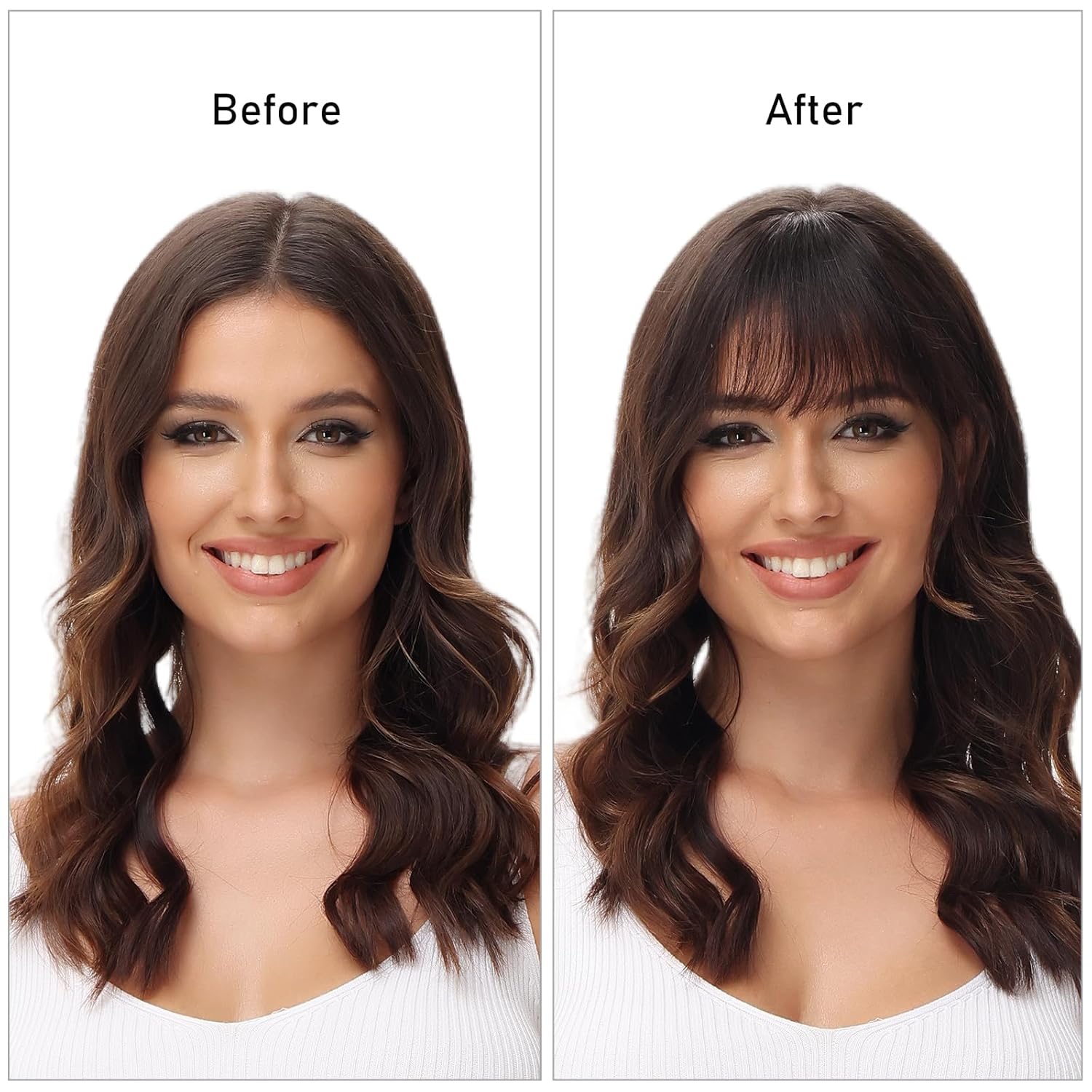 Extensiones de cabello humano con clip, de cara frontal plana, flequillo, flequillo, con sienes, piezas de cabello humano real para mujer