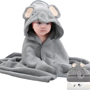 kmilro Toalla con capucha para bebé, paquete de 2 toallas esenciales para bebé para niño y niña con 31.5 x 31.5 pulgadas y 2 diseños diferentes, kmilro Toalla con capucha para bebé, paquete de 2 toallas esenciales para bebé para niño y niña con 31.5 x 31.5 pulgadas y 2 diseños diferentes,