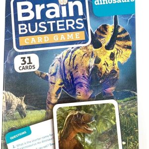 Brain Busters Juego de cartas con más de 150 preguntas de trivia Tarjetas didácticas (Dinosaurios) Brain Busters Juego de cartas con más de 150 preguntas de trivia Tarjetas didácticas (Dinosaurios)