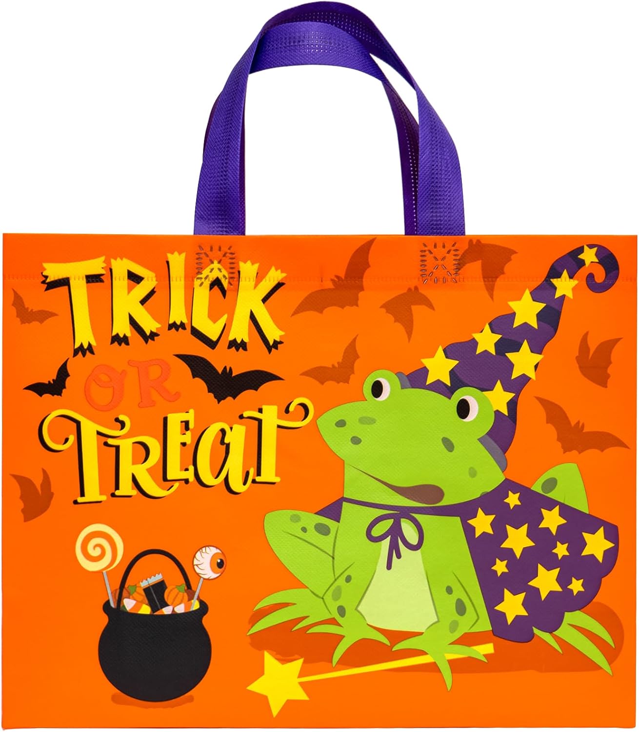 Loveinside Bolsas de regalo recicladas medianas de Halloween con asas, bolsa de regalo reutilizable para fiesta de Halloween, bolsa de compras – 13