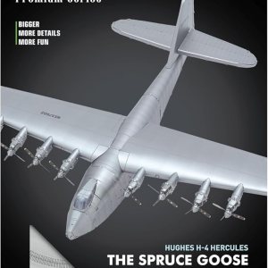 Fascinations Metal Earth Premium Series Hughes H-4 Hércules Spruce Goose – Kit de modelo de metal 3D con pinzas Fascinations Metal Earth Premium Series Hughes H-4 Hércules Spruce Goose – Kit de modelo de metal 3D con pinzas