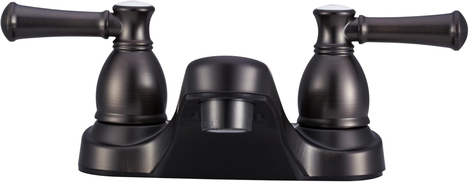 Dura Faucet DF-PL700L-VB – Grifo de baño RV con asas clásicas para frío y calor (bronce veneciano)