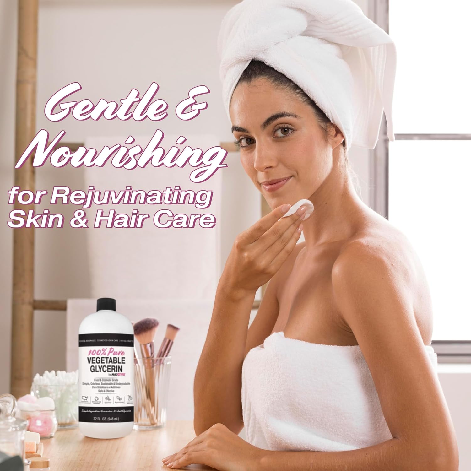 Glicerina vegetal pura, 1 galón, grado alimenticio natural para cosméticos, piel, cabello, manualidades, cocina y más, de aceites de semillas de