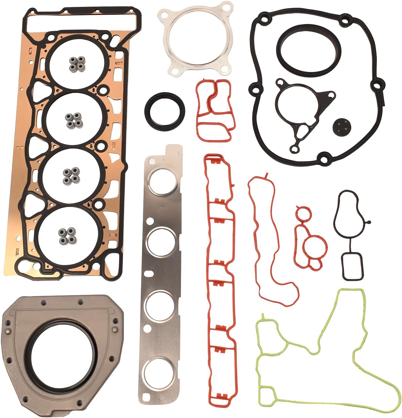 GELUOXI Kit de juntas de cabeza de pistón de motor de repuesto para VW Jetta Golf GTI Passat Audi A4 Q5 TT 2.0T 06H198401A 06J198401B 06J198401D