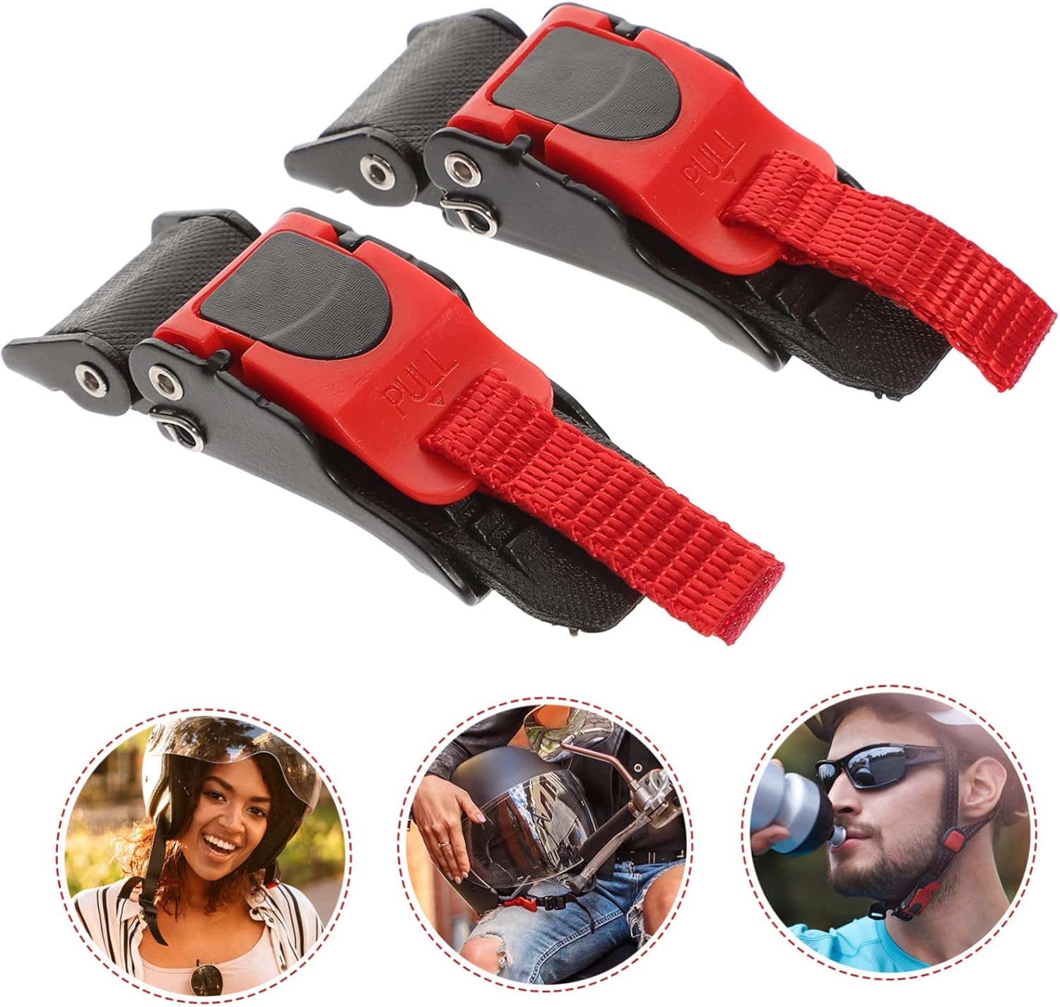 Vaguelly 2 unids correa de barbilla hebilla adaptador de liberación rápida necesidades especiales casco correa de seguridad hebilla casco hebilla de