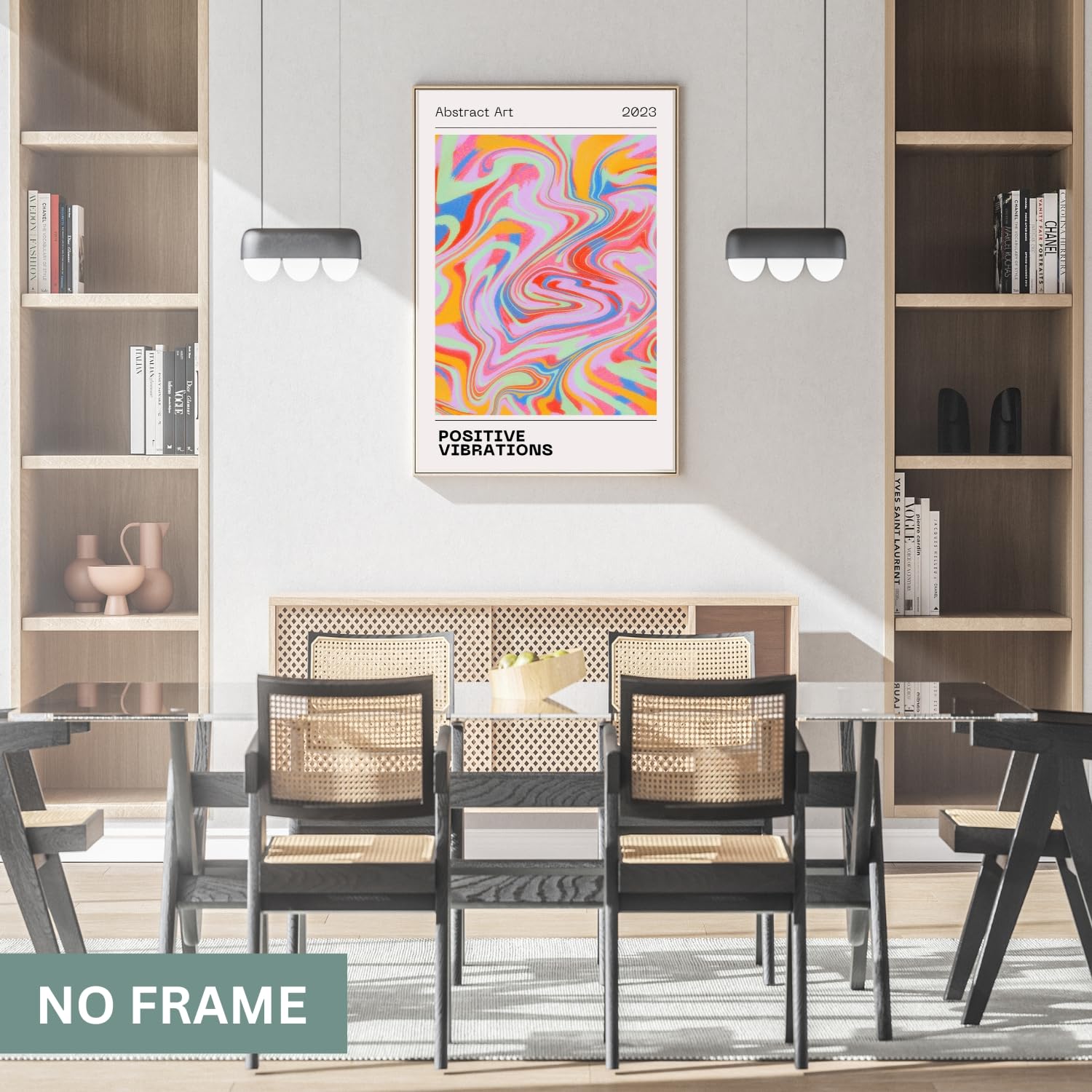 Positive Energy Poster, Colorful Aura Poster, Positive Aura Gradient Wall Art, Positive Energy Art, Retro Gradient Print, Aesthetic Wall Decor,