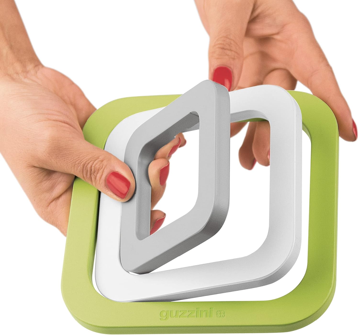 My Kitchen Trivet 29230084 – Juego de platillos 3 en 1, color verde