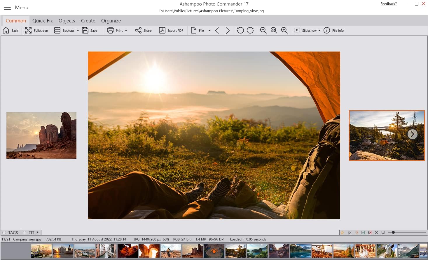 Photo editing software compatible with Windows 11, 10  view, edit, enhance and organize your photos  more than 200 features (collages, slideshows