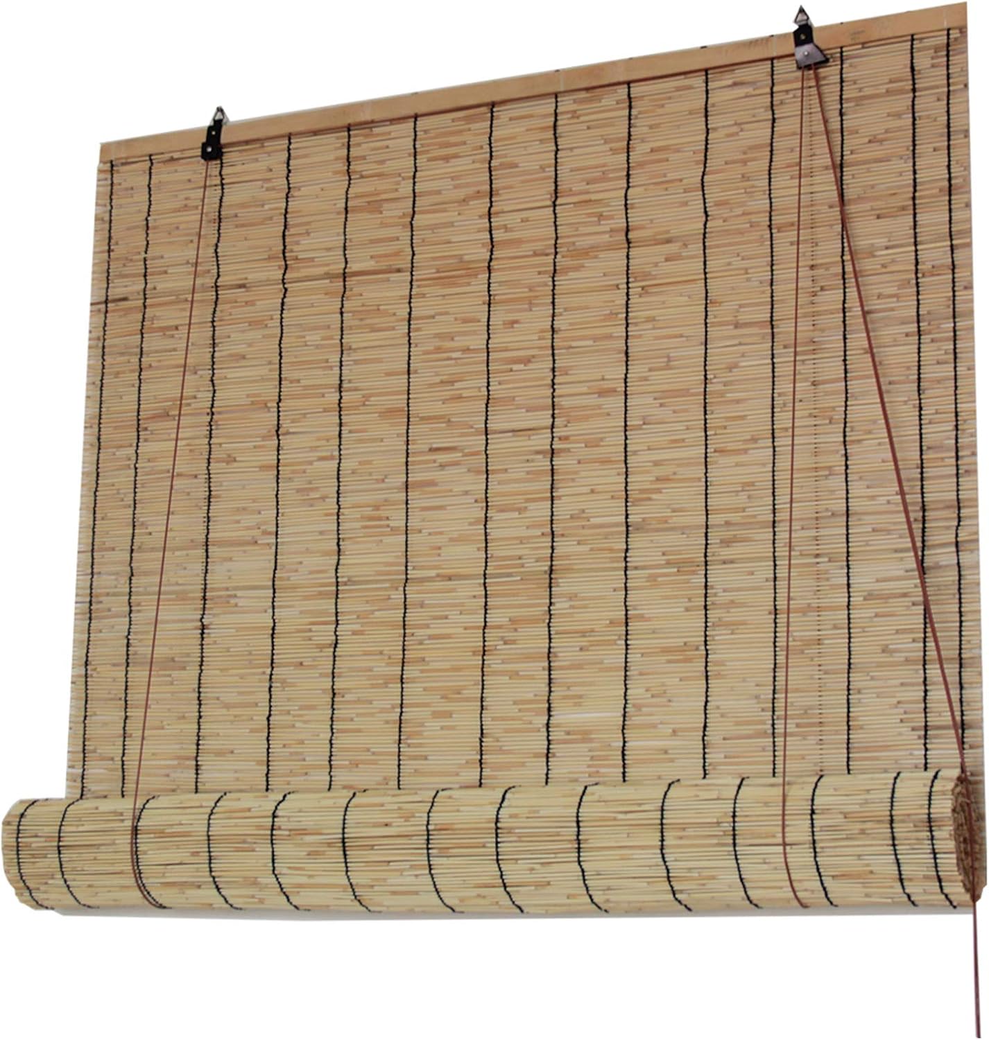 Cortina de pared para decoración de pared, cortina de privacidad de interior, cortina de bambú enrollable de elevación, persianas enrollables para