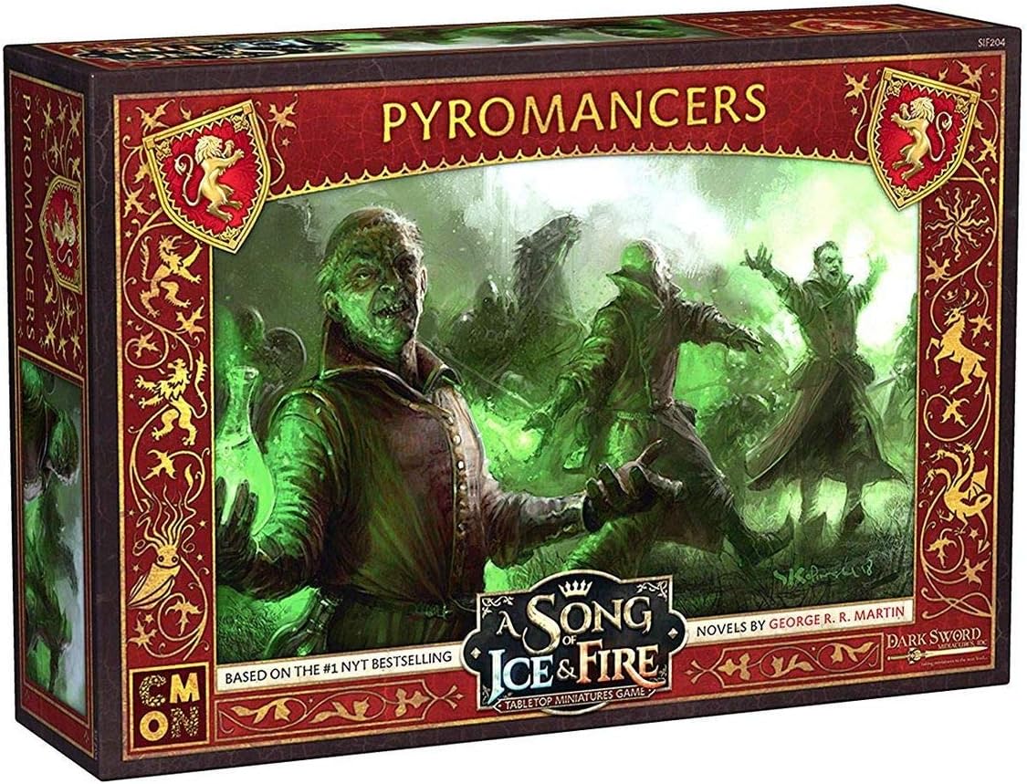 CMON Una canción de hielo y fuego juego de miniaturas de mesa Pyromancer’s Unit Box – Aprovecha el poder del fuego forestal! Juego de estrategia