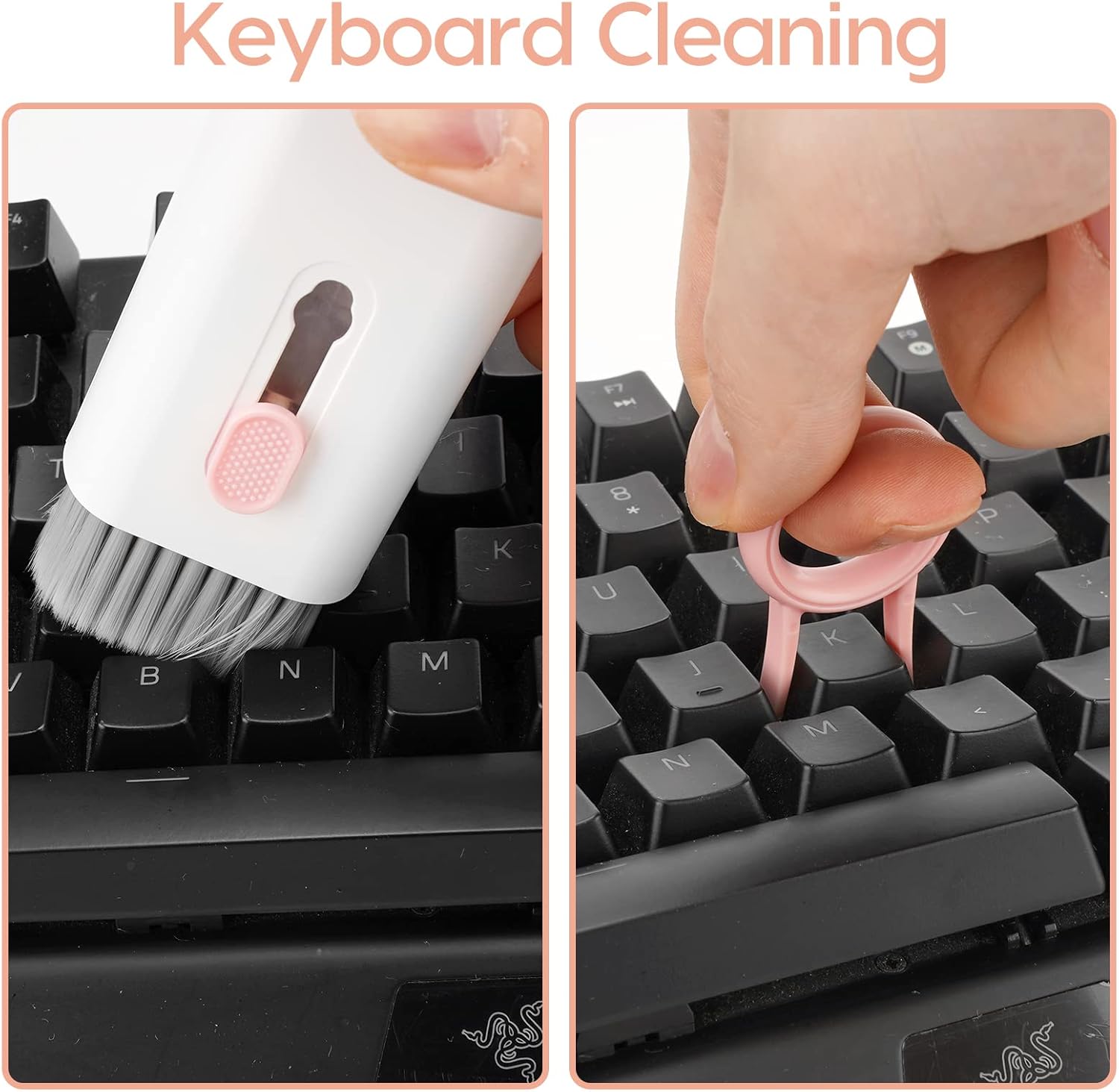 MMH – Kit de limpiador 7 en 1 para Airpod Pro con aerosol, teclado electrónico multifunción para MacBook, pantalla de laptop, kit de limpiador de