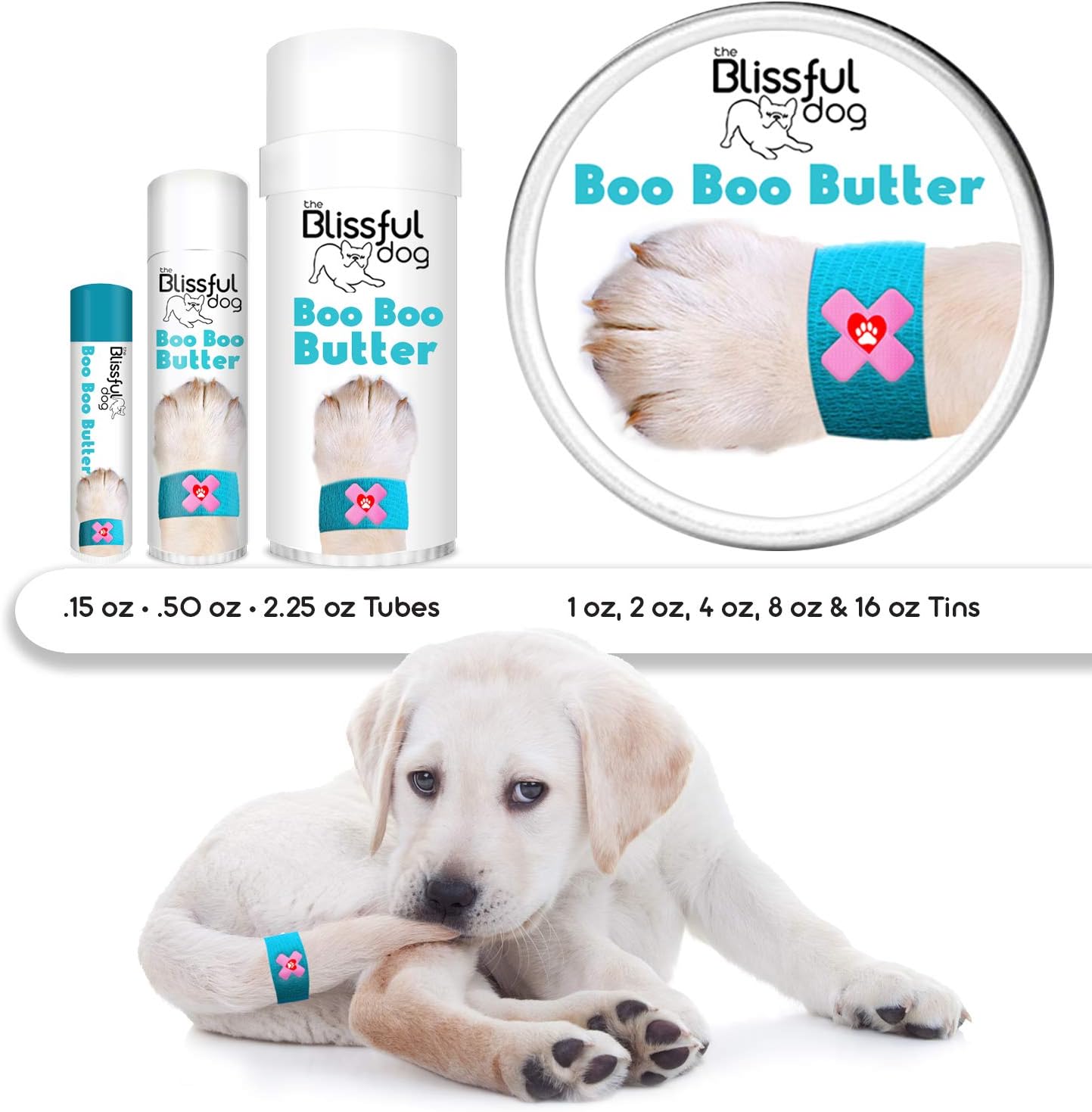 The Blissful Dog 1 oz TIN Vizsla Booboo Mantequilla